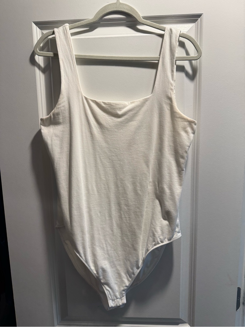 Old Navy White Scoop Neck Bodysuit